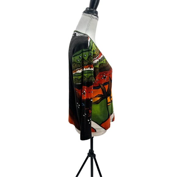 Chico’s cotton embroidering top details - Picture 2 of 11